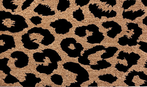CHEETAH PRINT DOORMAT
