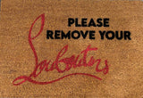 RED BOTTOMS DOORMAT